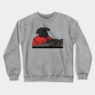 Dog in Control Making Music Crewneck Sweatshirt